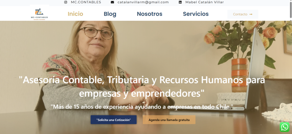 Página web de MC-Contables